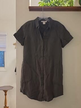 Lucky Brand Dark Gray Casual Button Down Shirt